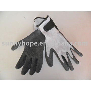 T / C nahtlose gestrickte Liner mit magischen billigen Latex-Handschuhe